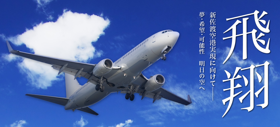 新佐渡空港実現に向けて 夢・希望・可能性 明日の空へ